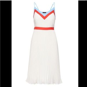 Banana Republic pleated midi dress White 4Tall